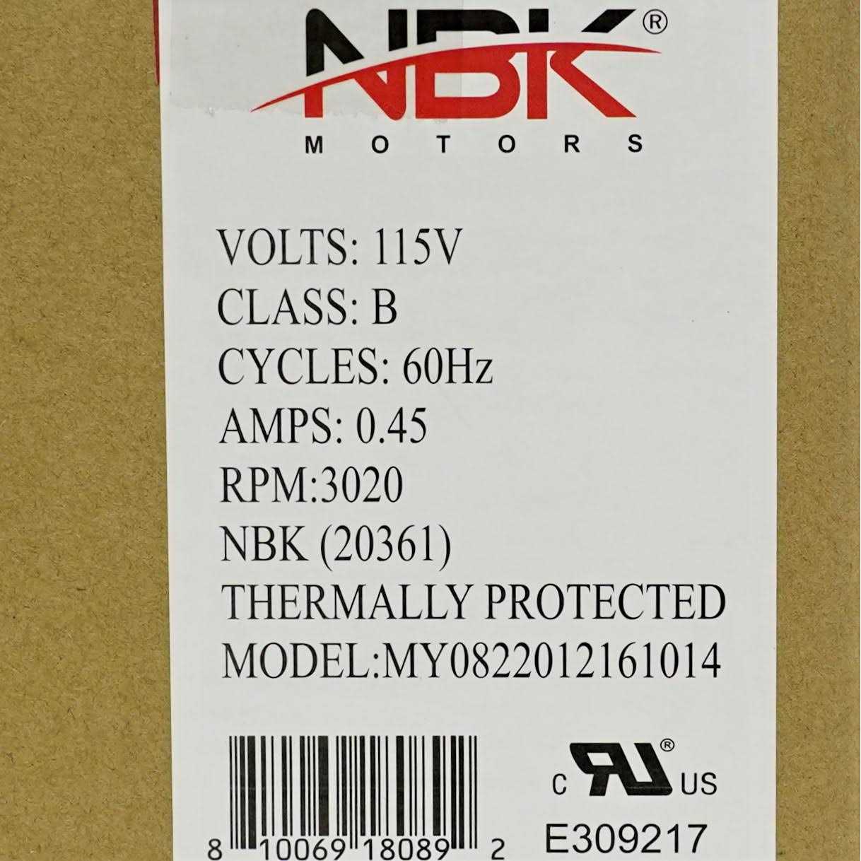 NBK Centrifugal Blower Motor Replacement for Dayton 1TDP3 4C443 Fasco 50748-D500 - Cheap Fitting