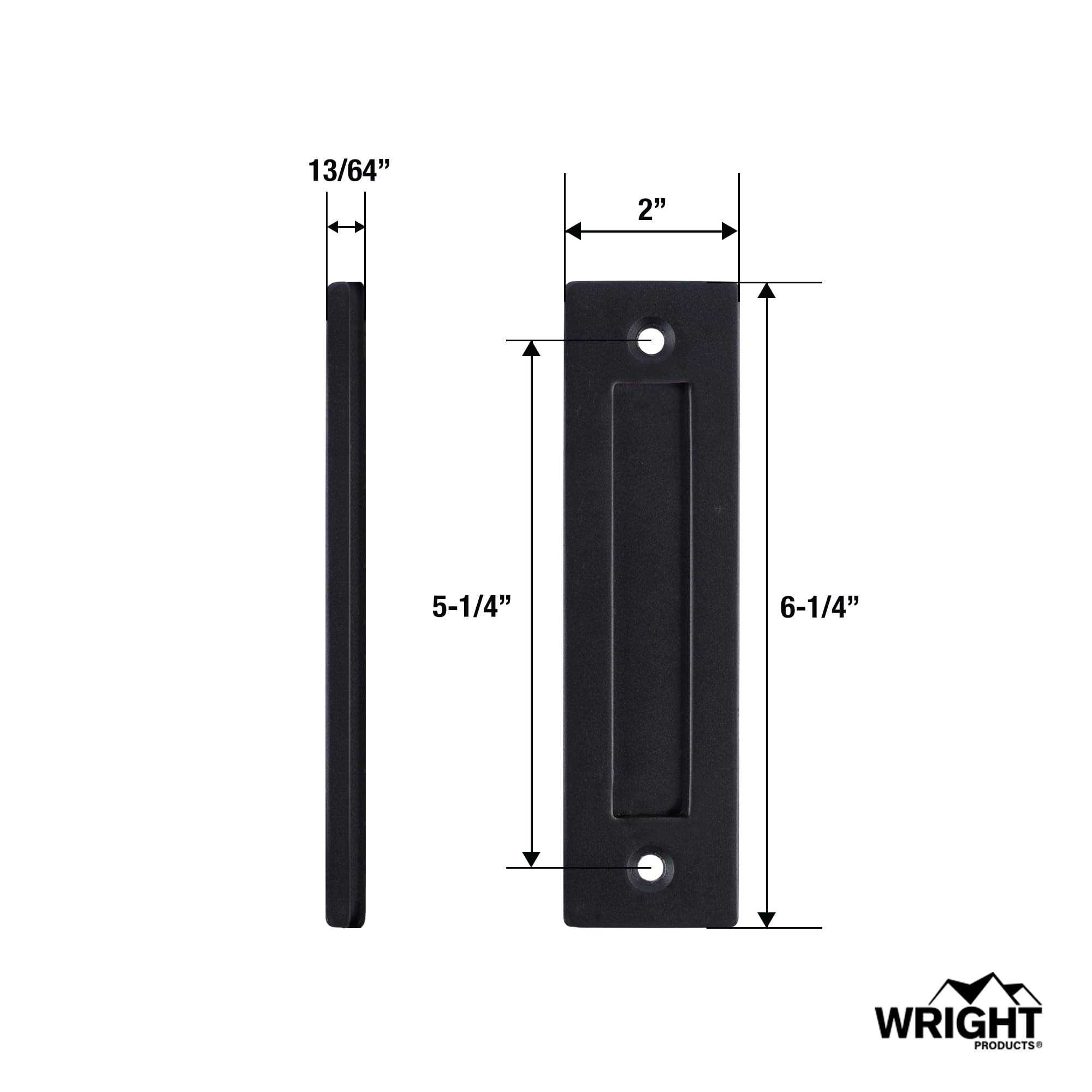 Wright Products Interior Barn Door Flush Handle Set - Cheap Fitting