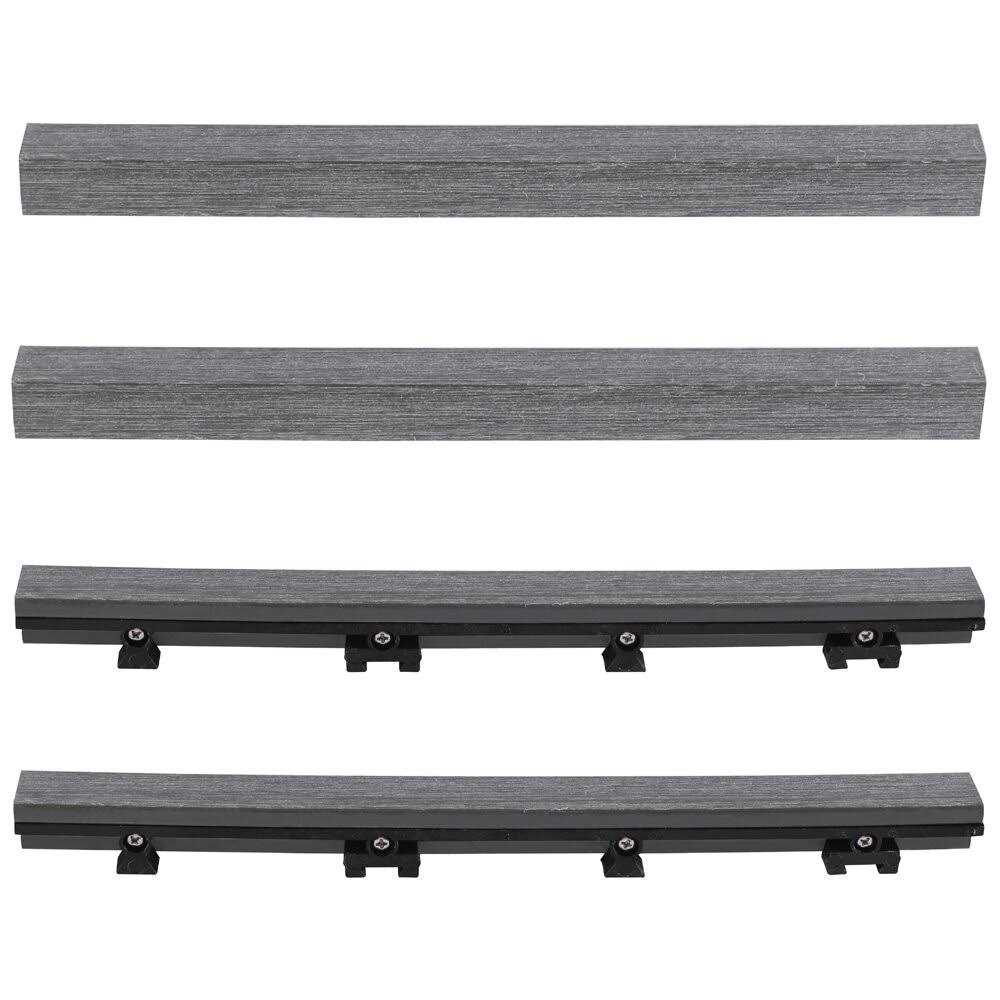 NewTechWood 1/12 ft. x 1 ft. Quick Deck Composite Deck Tile Straight Trim - Cheap Fitting