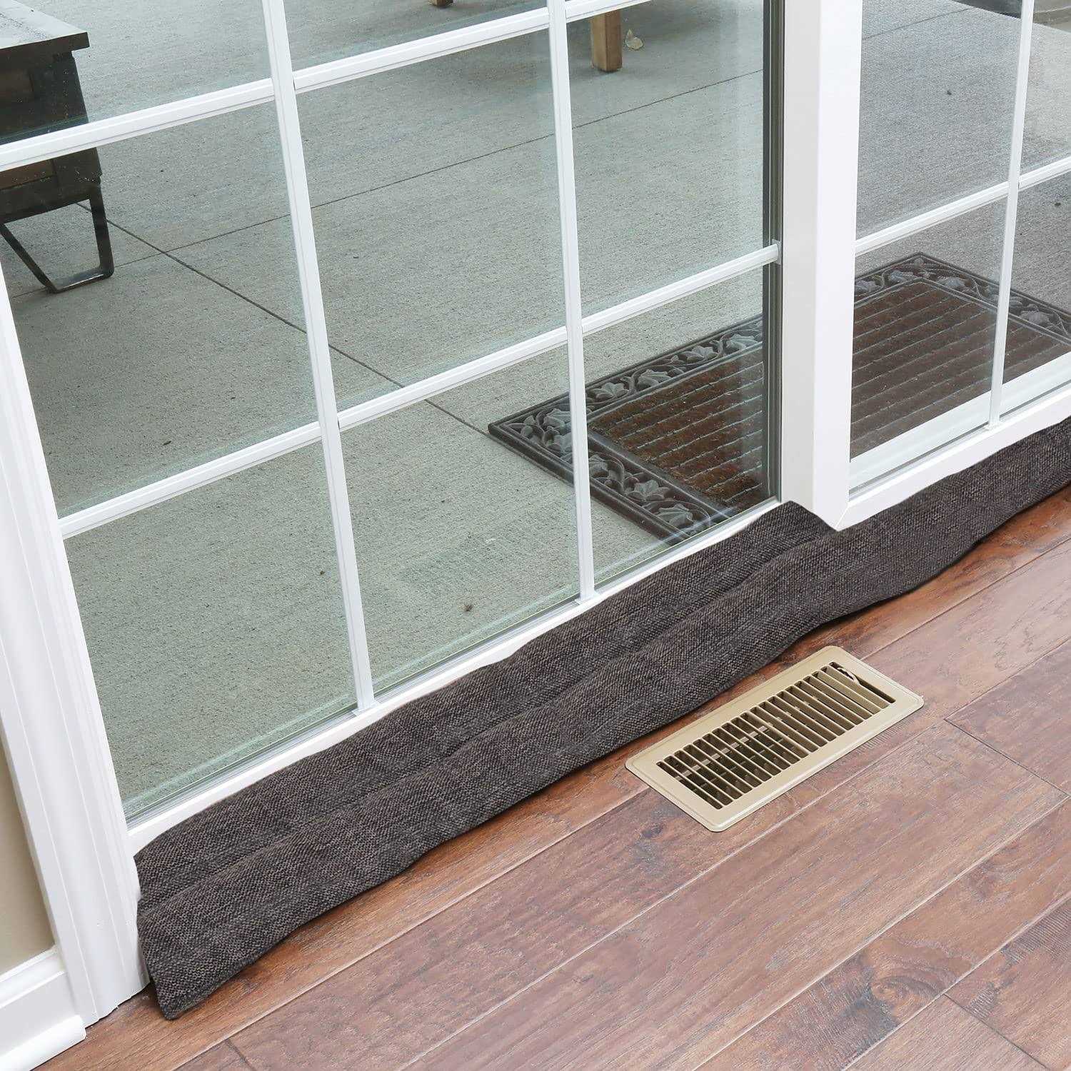 Home District Sliding Door Draft Stopper Glass Door Draft Blocker Patio Under Door Draft Stopper - Cheap Fitting