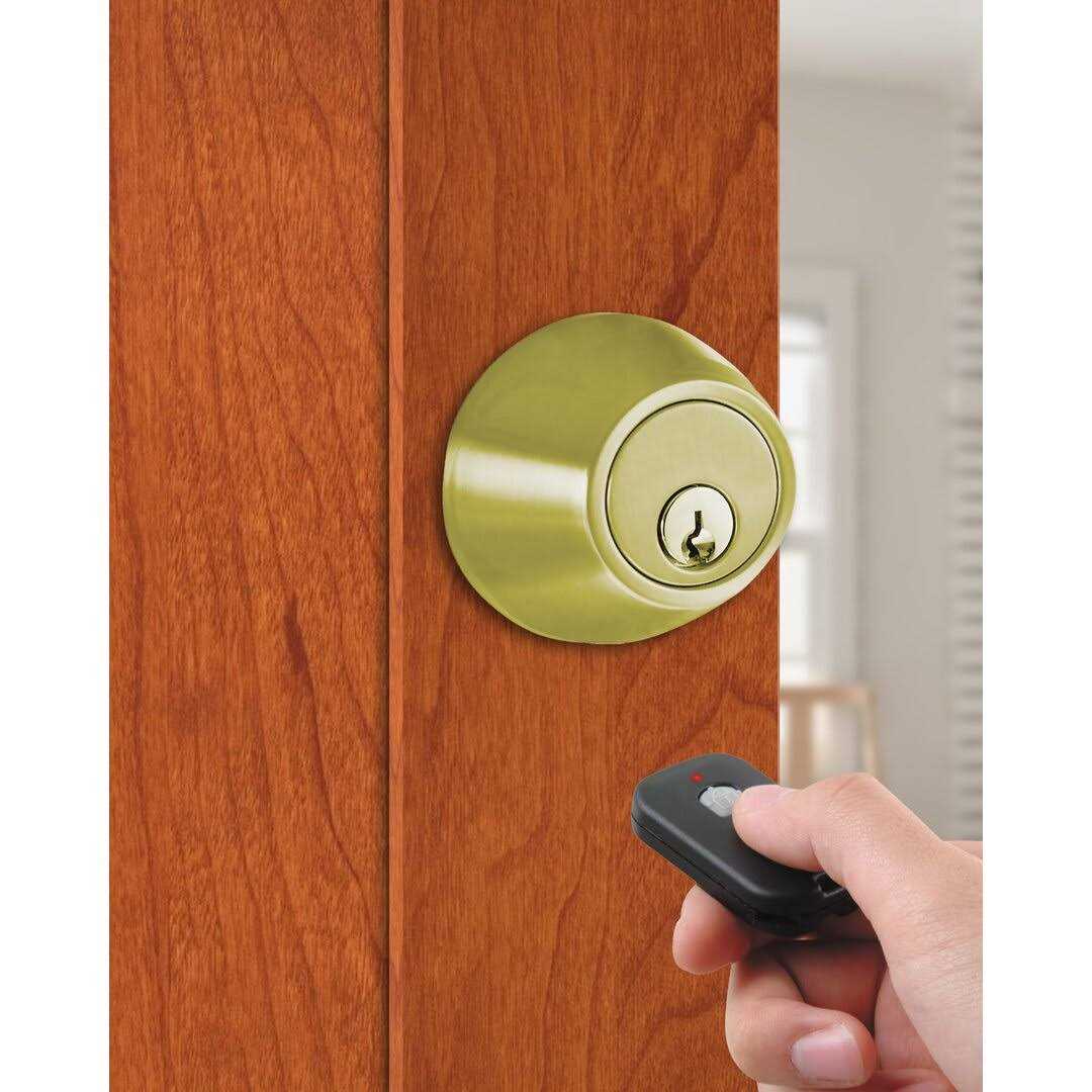 Milocks WF-02P Digital Deadbolt Door Lock with Keyless Entry via Remote Control for Exterior Doors Polished Brass - Cheap Fitting