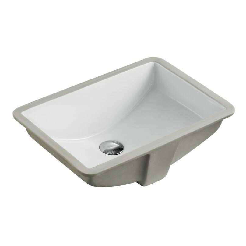 20-3/4 Rectangular Shape Bathroom Undermount Sink 20-3/4-inch European Style Rectangular Shape Porcelain Ceramic Bathroom Underm - Cheap Fitting
