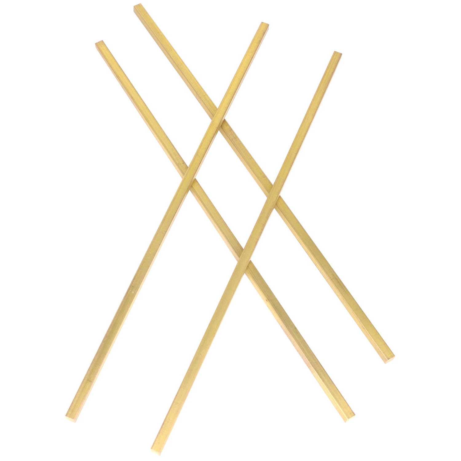 4 pcs 1/4 x 1/4 C360 Brass Square BAR 12 Long Solid 0.23 Flat Mill Stock - Cheap Fitting