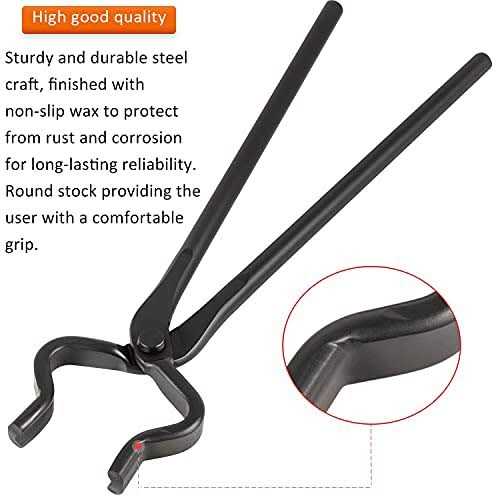 Blacksmith Forging Tools Knife Making Tongs Set Fire Tongs Anvil Blacksmithing Tongs Forge Tools Includes V-Bit Bolt Tongs - Cheap Fitting