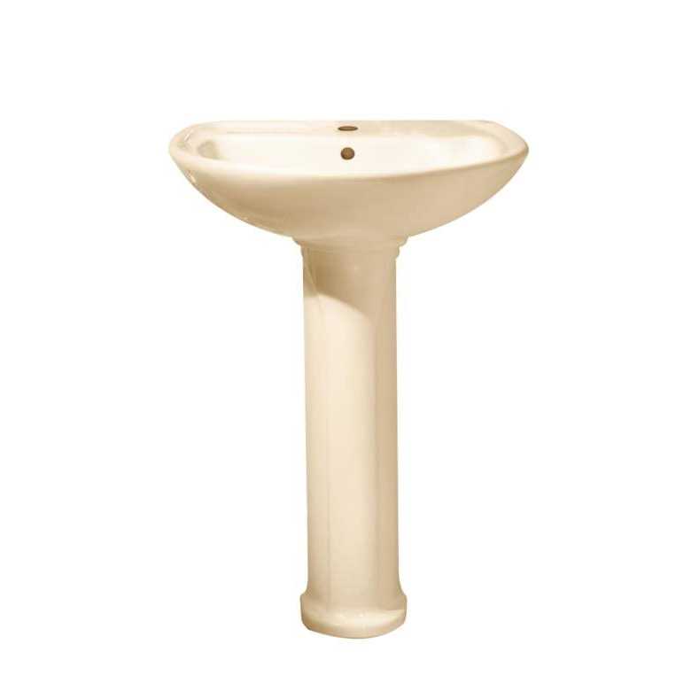 American Standard 0236.811 Cadet Pedestal Vitreous China Bathroom Sink with 3 Pre-Drilled 8 Widespread Faucet Holes – Pedestal Base Included White - Cheap Fitting