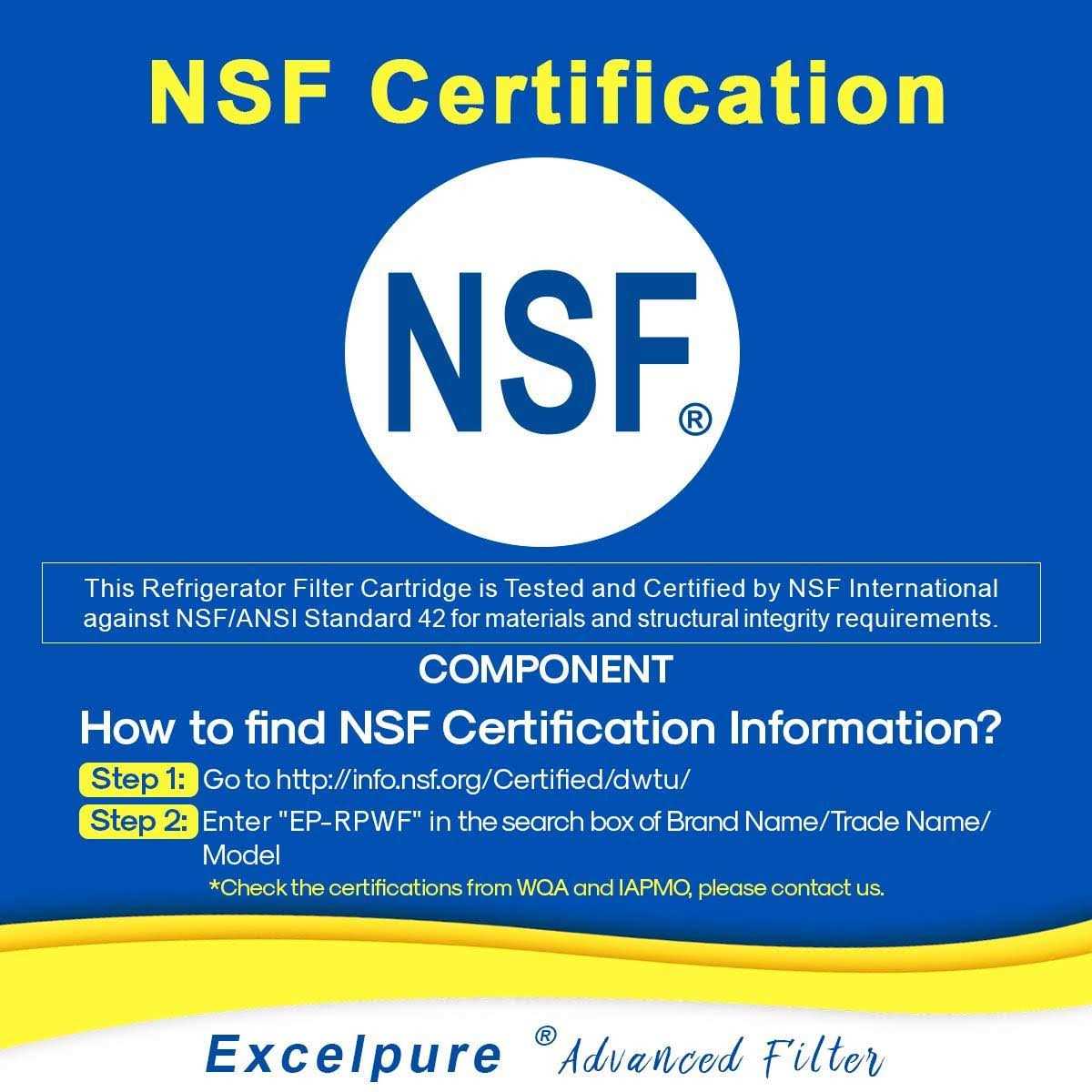 EXCELPURE RPWF Replacement for GE RPWF RWF1063 RWF3600A WSG-4 - Cheap Fitting