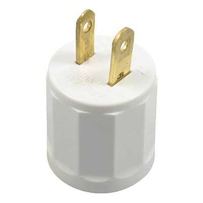 Leviton Adapter Polarized 1 outlets 00061-00W - Cheap Fitting