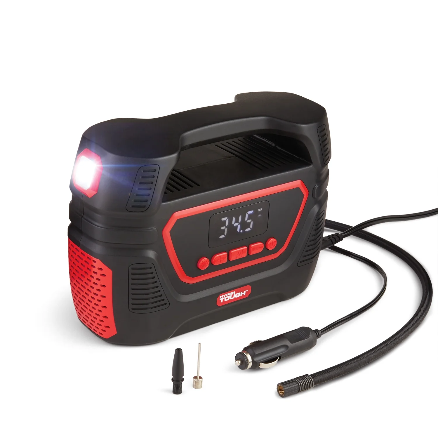 Hyper Tough Dual Power Digital Inflator for P195/65R15 Car Tire, Car-DC 12V or Home-AC 120V - Cheap Fitting