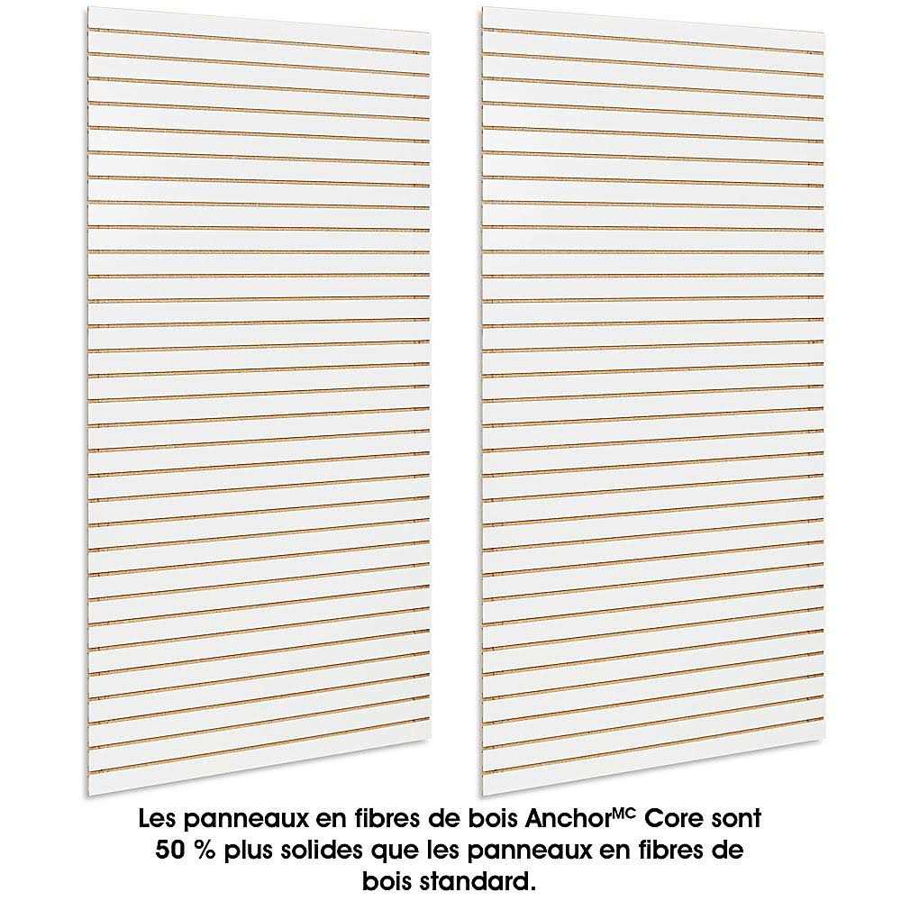 Anchor Core Slatwall Vertical Panels 8 x 4′ White Melamine - Cheap Fitting