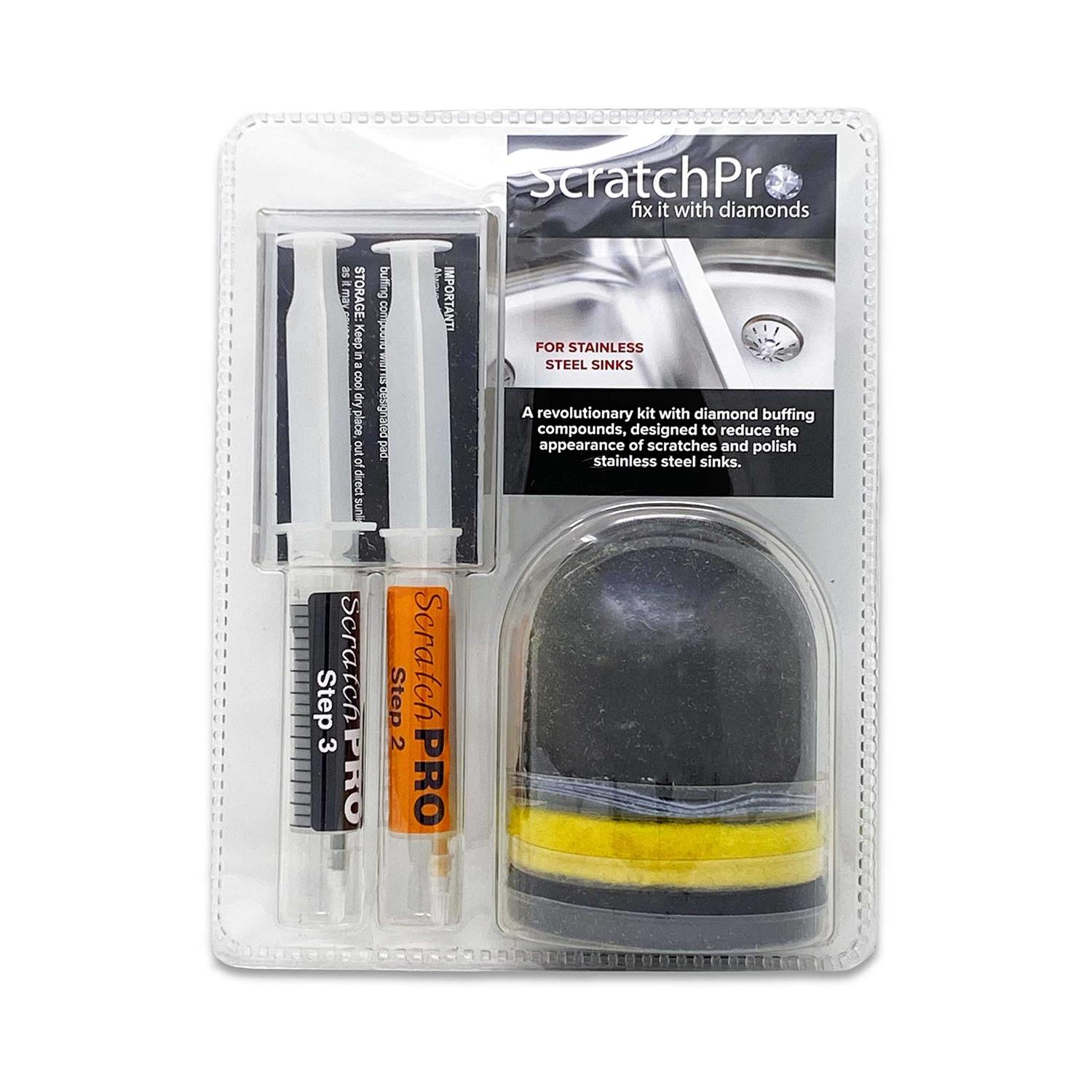 Scratch Pro Kit for Polishing and Repairing Stainless Steel Sinks - Cheap Fitting