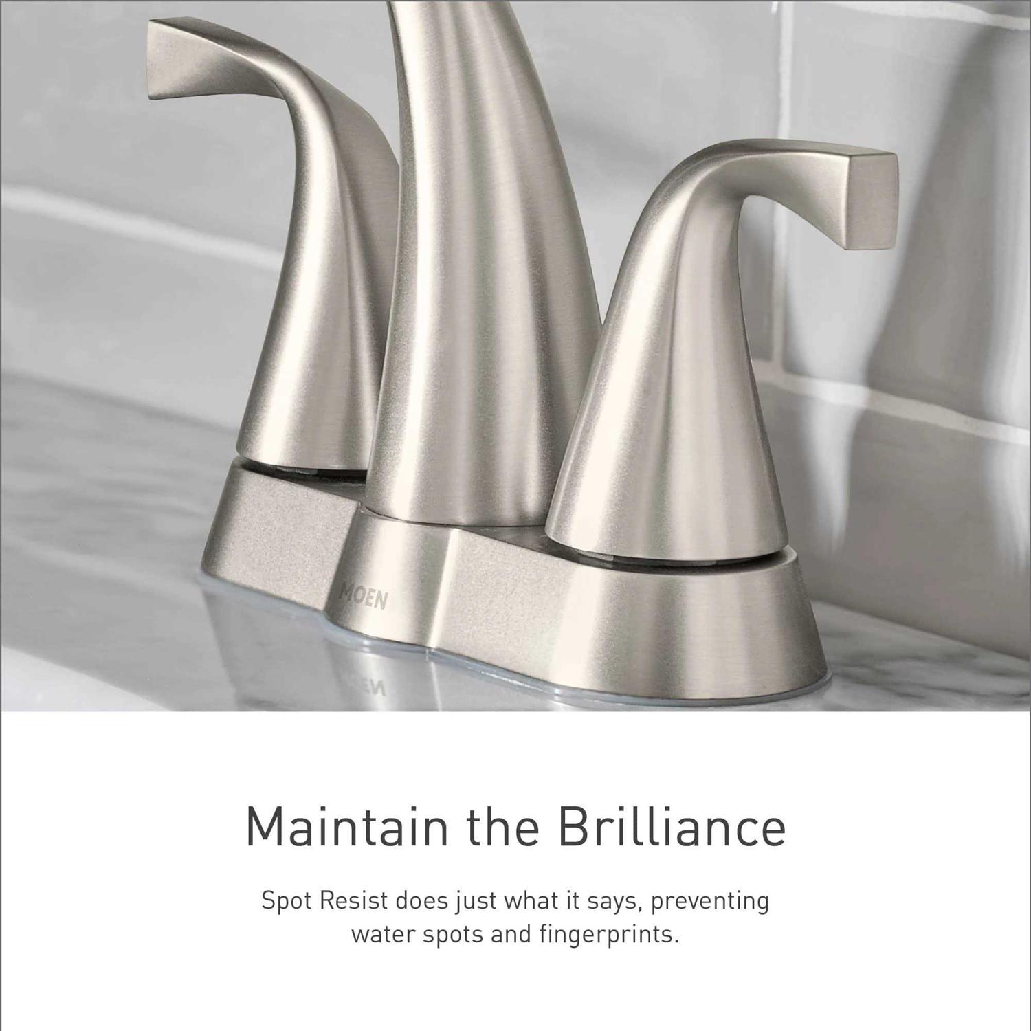 Moen 84774 Beric One-Handle Single Hole Bathroom Faucet with Drain Assembly - Cheap Fitting