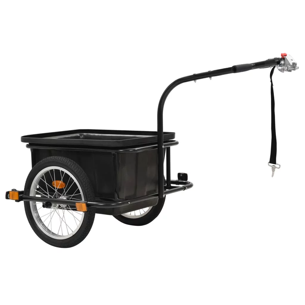 vidaXL Bike Cargo Trailer Black 13.2 gal - Cheap Fitting