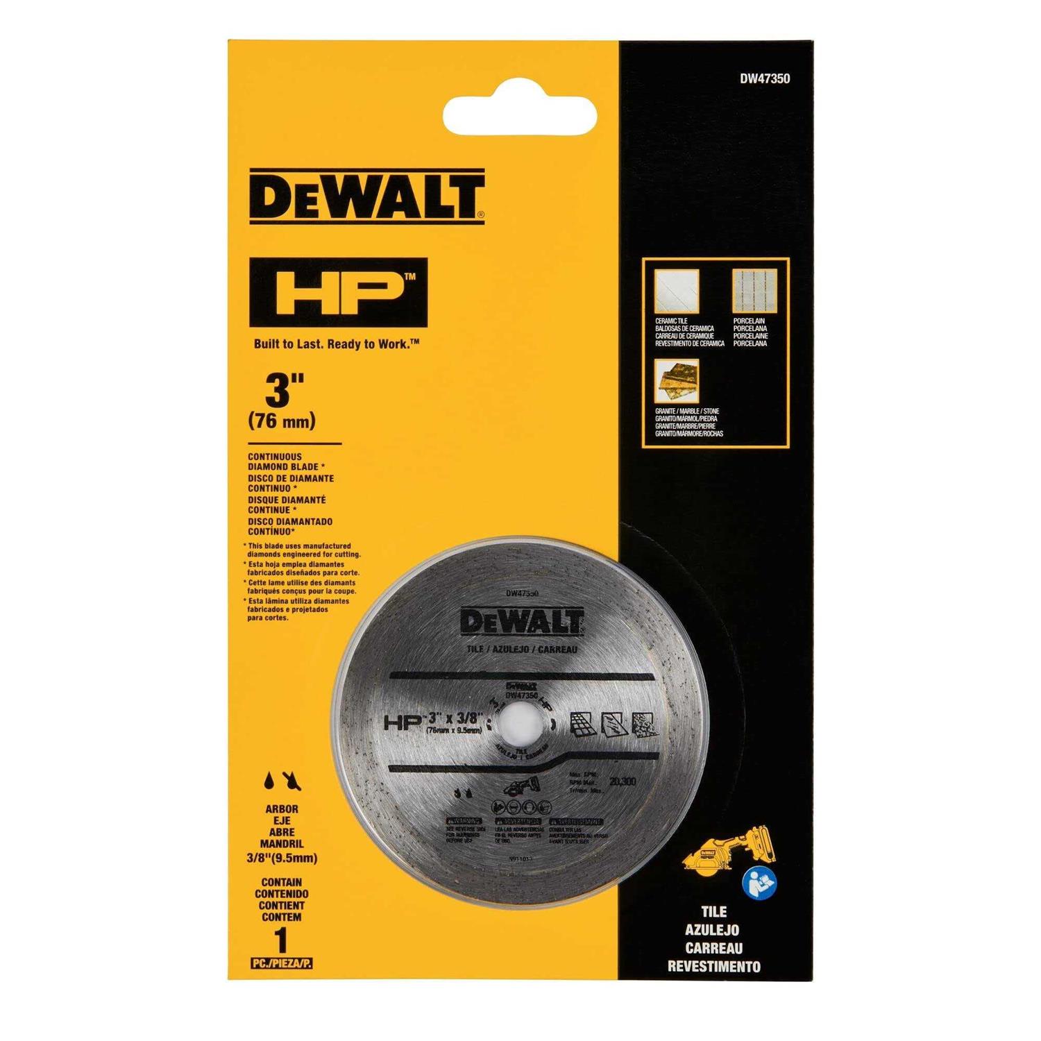 DEWALT Continuous HP Tile Blade DW47350 - Cheap Fitting
