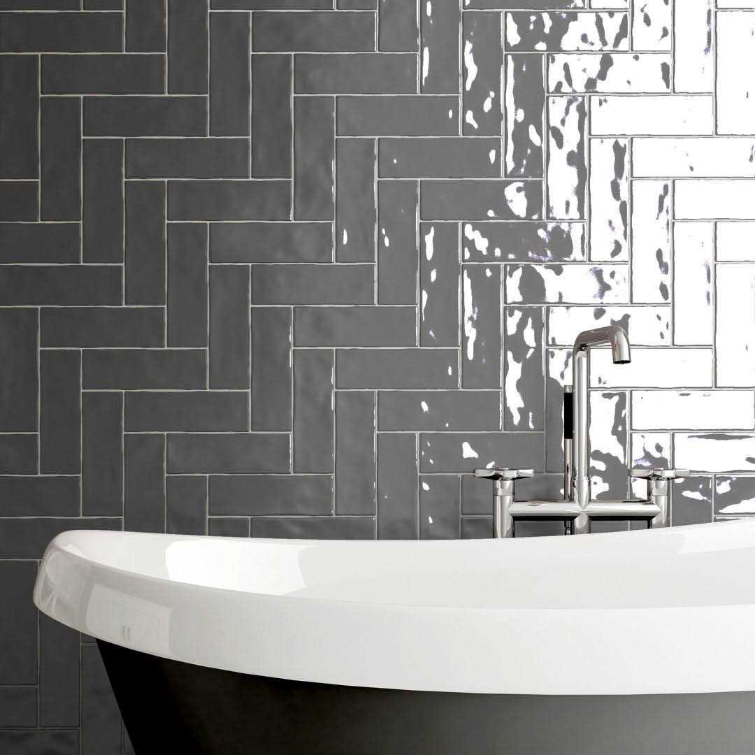 Supreme Tile Borgo Subway Black 2.6 in. x 7.9 in. Matte Porcelain Floor and Wall Tile - Cheap Fitting