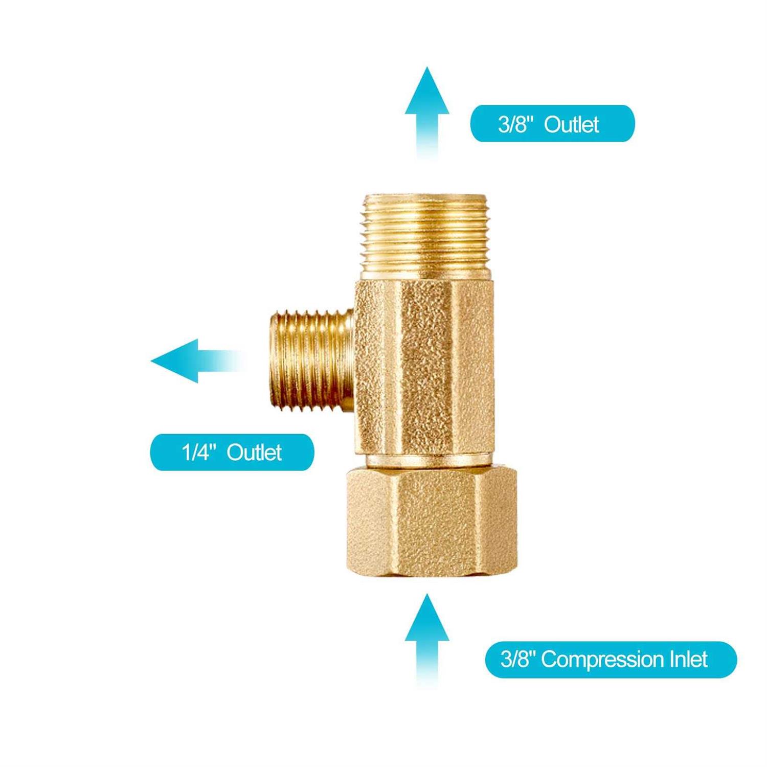 PEX Refrigerator Water Line Kit 25FT Ice Maker Tubing with Add-A-Tee Adapter,Flexible Hose with 1/4 Compression Fittings for Potable Drinking - Cheap Fitting
