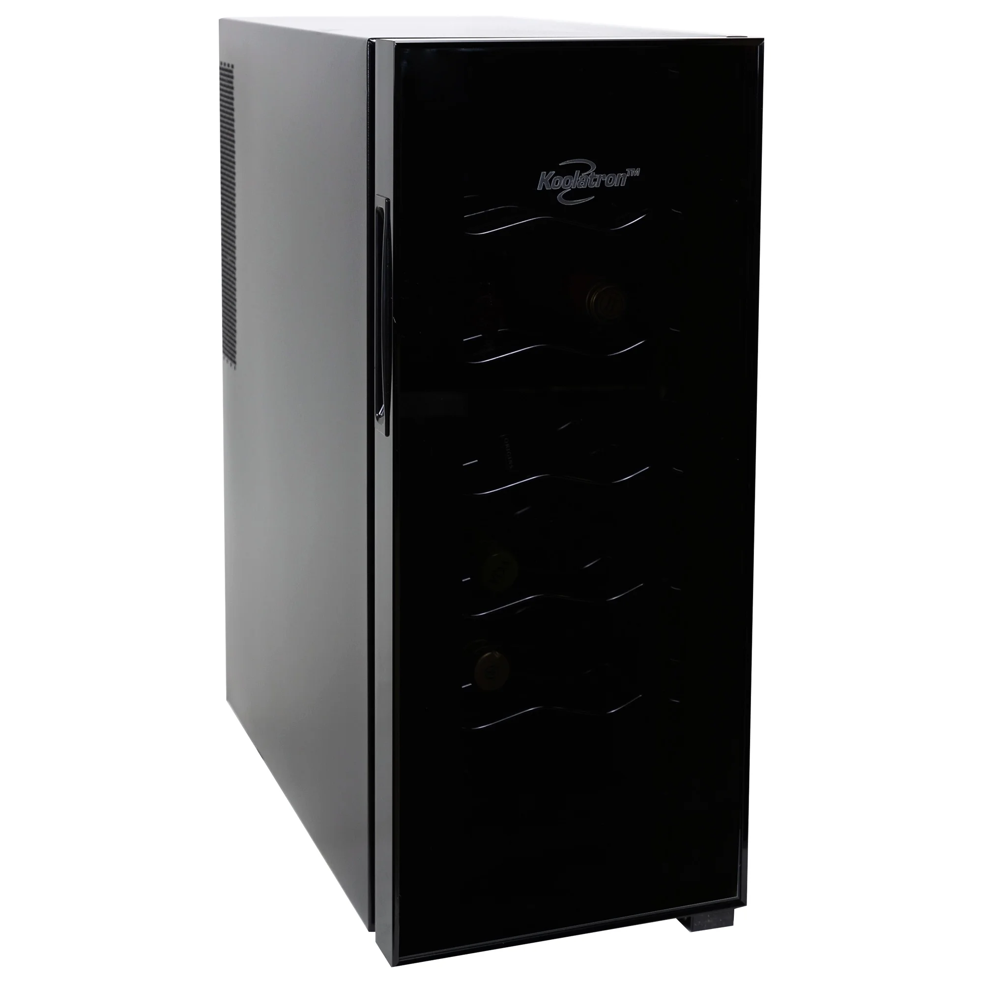 Koolatron 12 Bottle Wine Cooler, Black, 1 cu. ft. (28L) Freestanding Thermoelectric Wine Fridge - Cheap Fitting