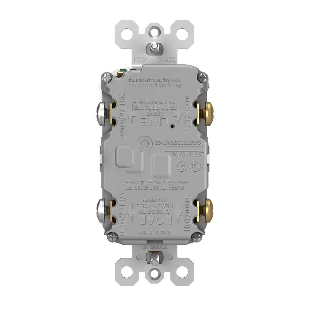 Legrand 1597TRWRW Radiant Spec Grade 15A Weather Resistant Self Test GFCI Receptacle - Cheap Fitting