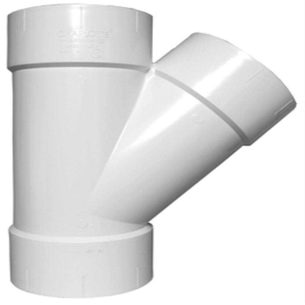 Charlotte Pipe 2 in. Schedule 40 DWV Hub PVC Wye - Cheap Fitting