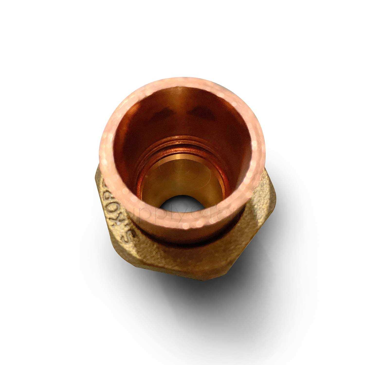 Supply Giant DDNV0034 3/4 Copper Union Fitting with Sweat to Male Threaded Connects - Cheap Fitting