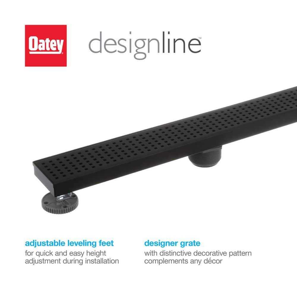Oatey Designline 24 in. Stainless Linear Shower Drain Square DL32240 - Cheap Fitting