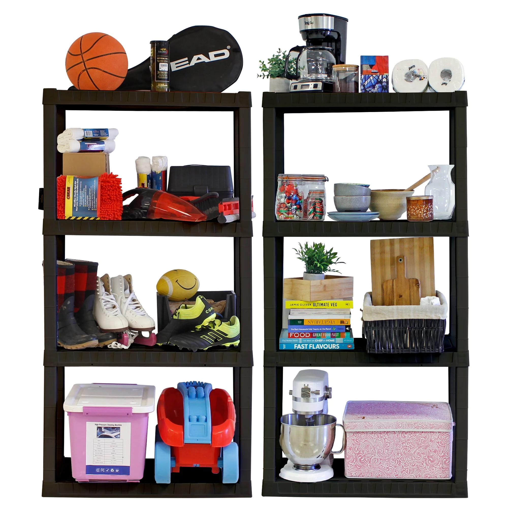 Hyper Tough 4-Tier Shelving Unit, W30 x D14 x H57