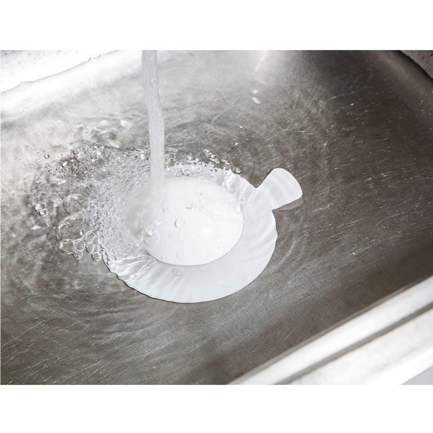 Stopshroom Universal Drain Stopper in White - Cheap Fitting