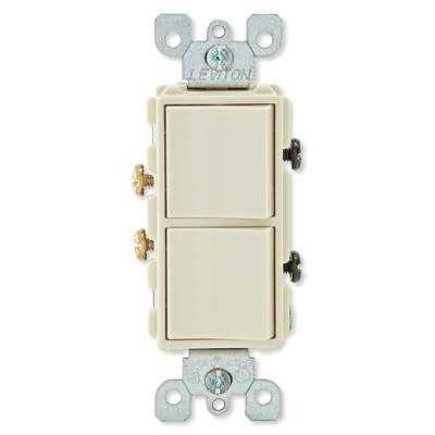Leviton 5634 Decora AC Combination Switch Single Pole - Cheap Fitting