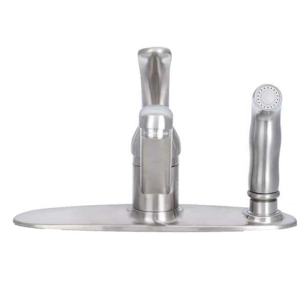 Delta Foundations Single Handle Kitchen Faucet with Integral Spray B3310LF-SS - Cheap Fitting