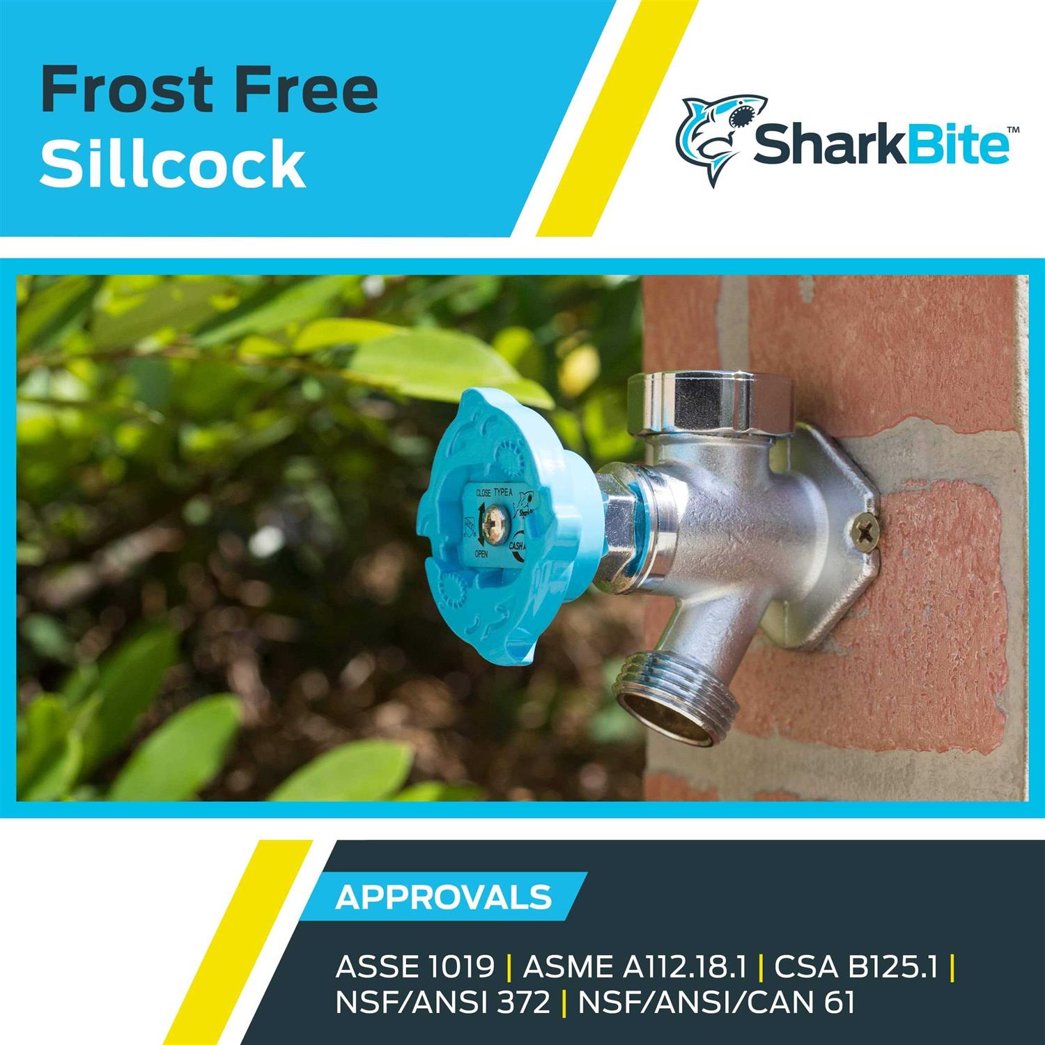 SharkBite Frost Free Sillcock 1/2-in x 3/4-in MHT 4-in 25743LF - Cheap Fitting