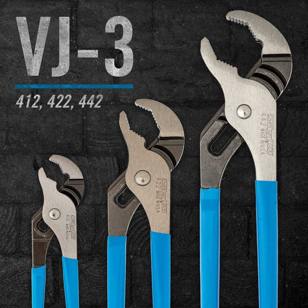 Channellock VJ-3 V Jaw Tongue & Groove Set - Cheap Fitting