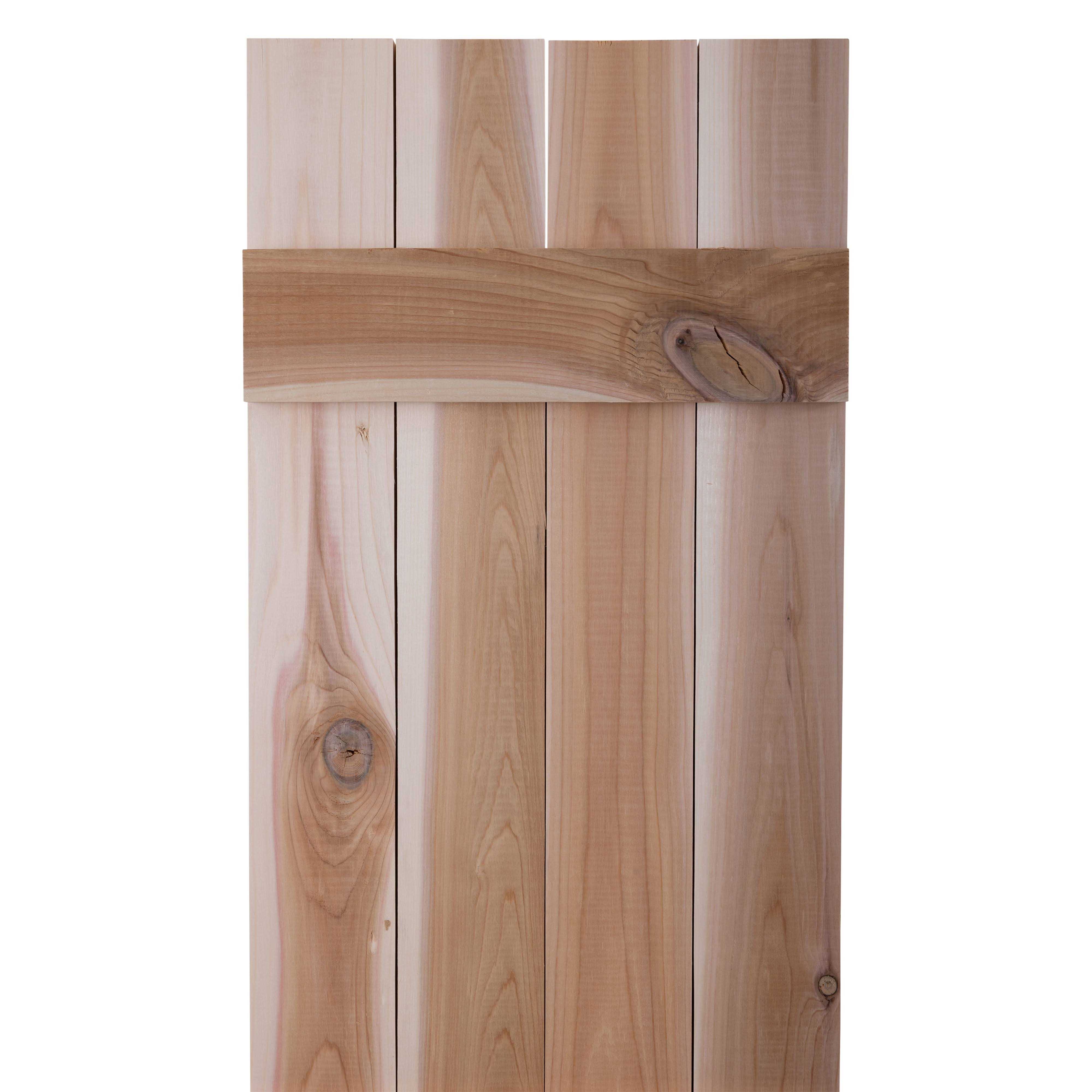 Dogberry 14 Board and Batten Wood Exterior Shutters - Cheap Fitting