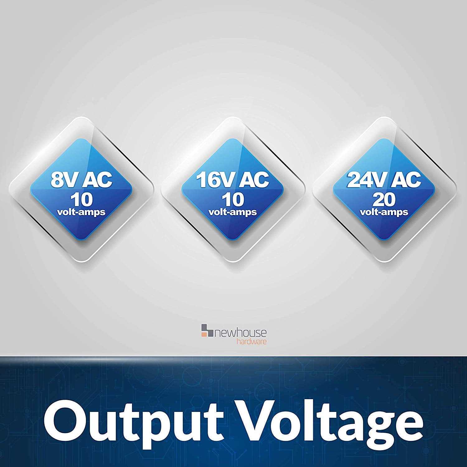 Newhouse Hardware Tri-Volt Doorbell Transformer - Cheap Fitting