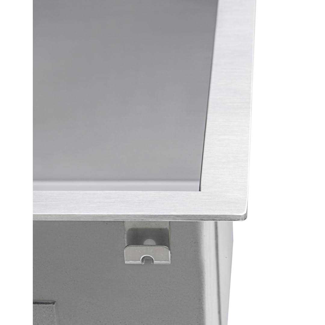 Ruvati 25 x 22 x 12 Topmount Laundry Utility Sink Deep 16 Gauge Stainless Steel RVU6010 - Cheap Fitting