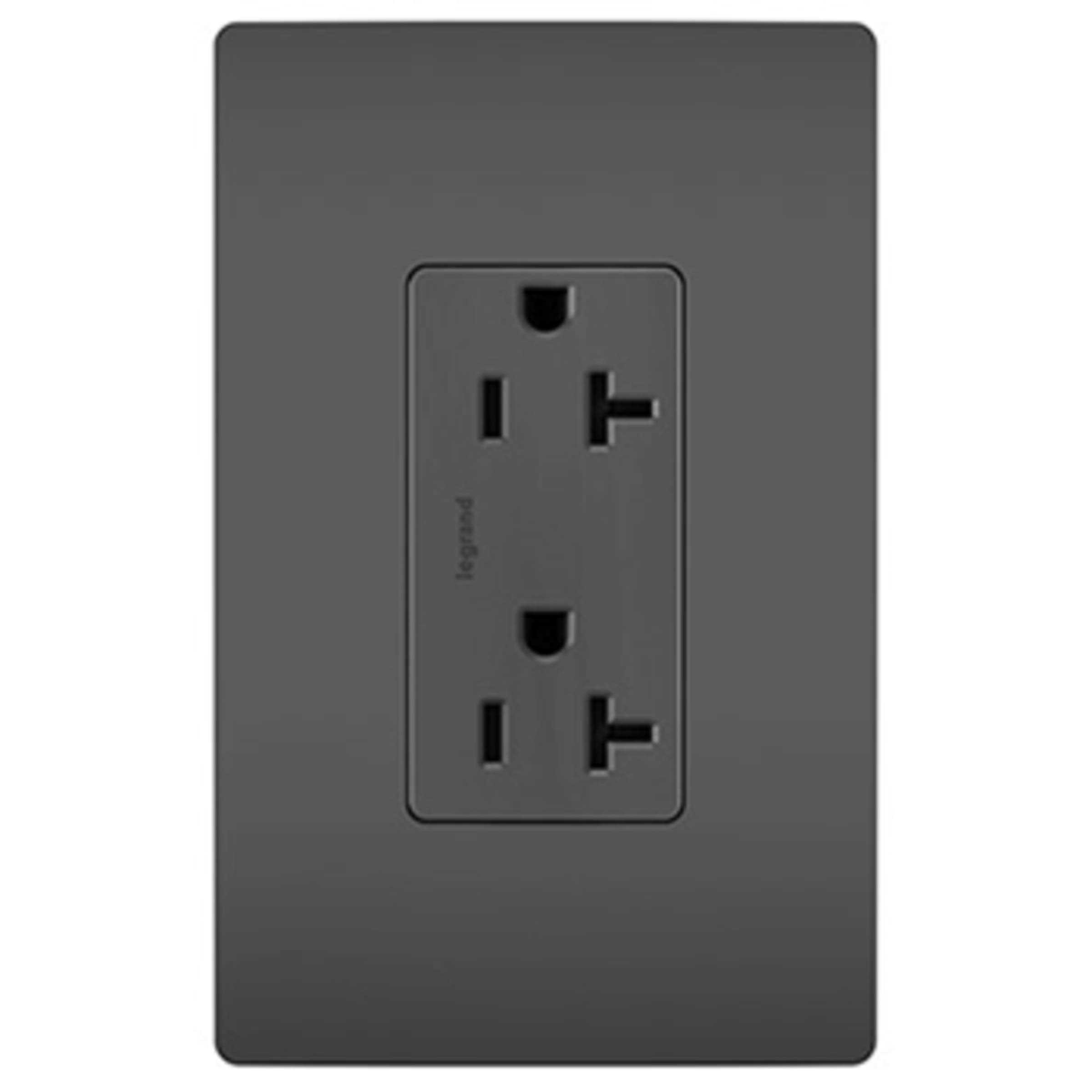 Legrand 20A Decorator Tamper-Resistant Receptacle TR26352RBK - Cheap Fitting