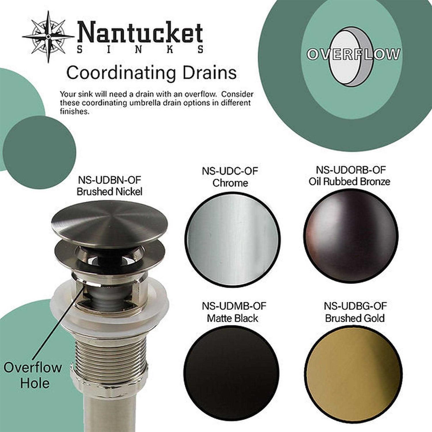 Nantucket Sinks UM-13×10 Undermount Ceramic Bathroom Sink UM-13×10-W - Cheap Fitting