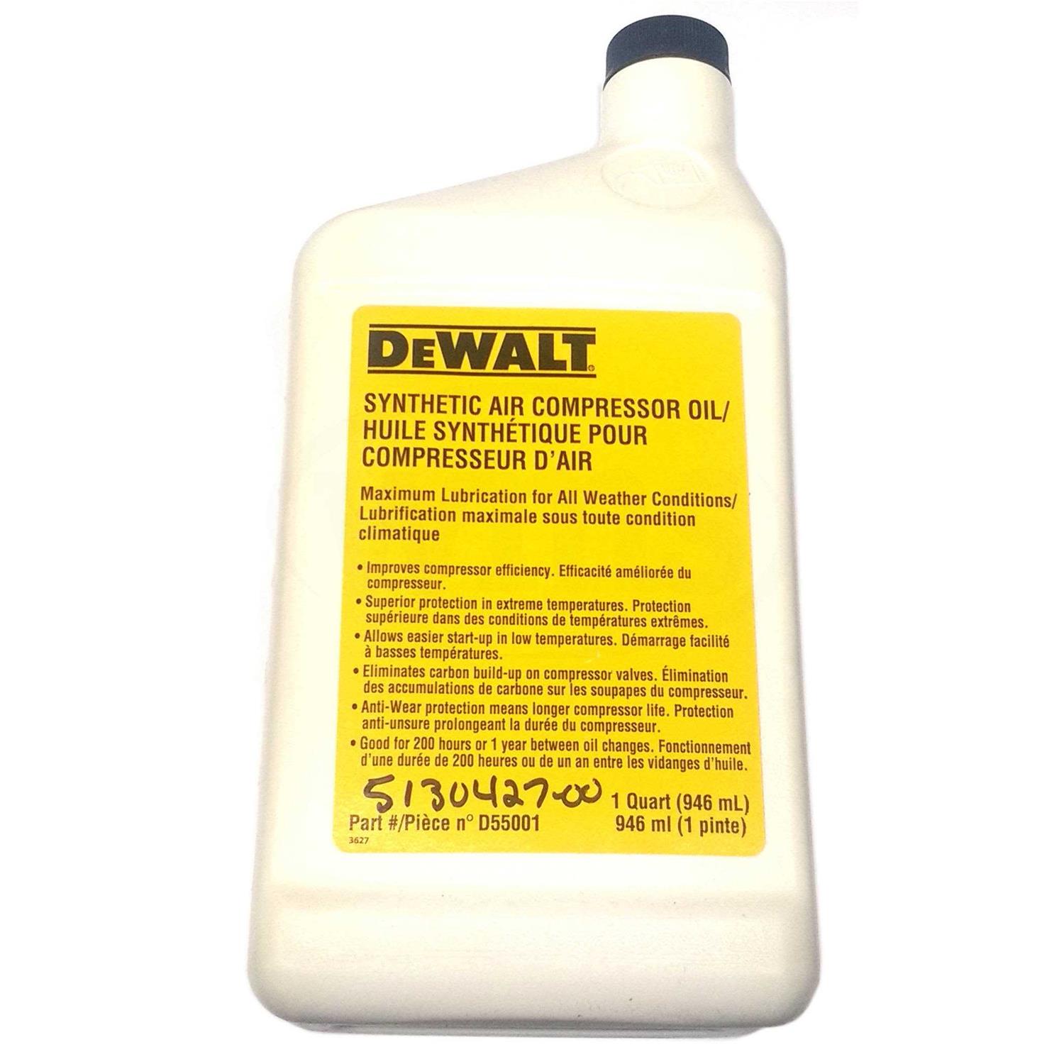 Dewalt D55001 Synthetic Compressor Oil - Cheap Fitting
