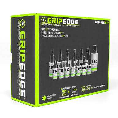 GripEdge 14-PC RPT Star Bit Socket Driver Set - Cheap Fitting