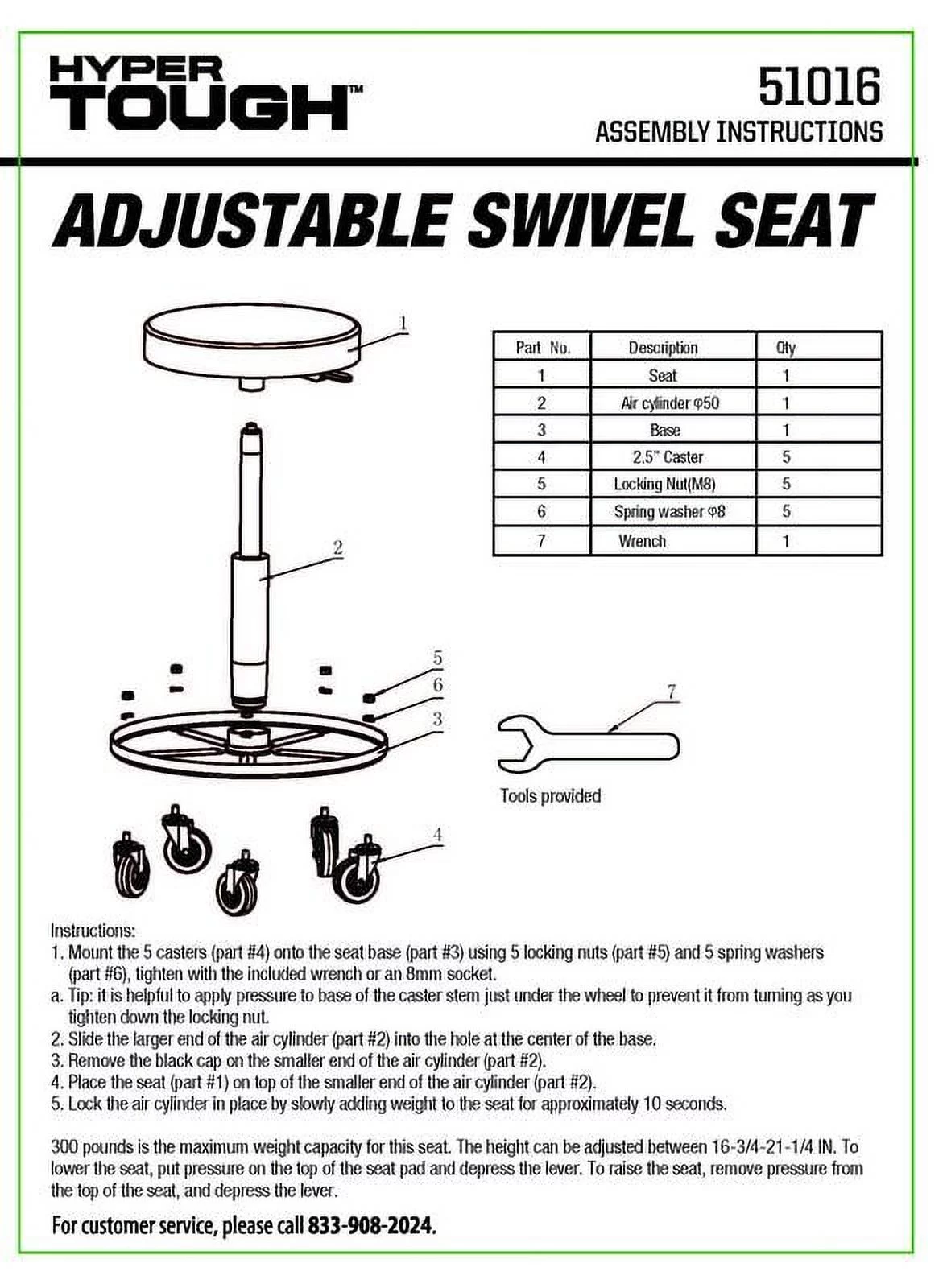 Hyper Tough Black Rolling Automotive Creeper Stool, 300-lb, Model 51016, Product Weight- 11.7 lb - Cheap Fitting