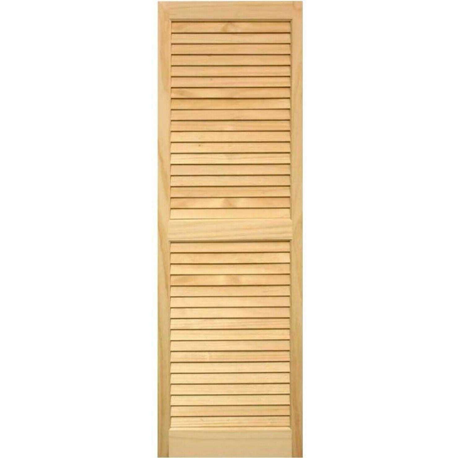 benefitbon Pinecroft SHL51 Exterior Louvered Shutters 15 x 51 - Cheap Fitting