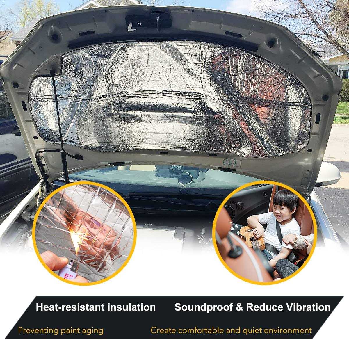 KOIKEY Car Sound Deadening Material Mat 197 mil 8.7 sqft Auto Audio Deadener Foam, Sound Dampening and Heat Insulation for Truck - Cheap Fitting