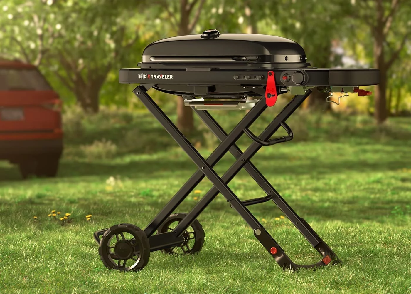 The Weber Traveler Portable Gas Grill, Stealth Edition - Cheap Fitting