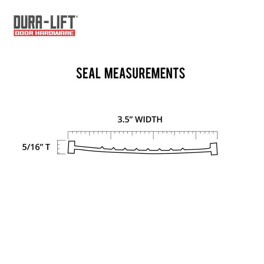DURA-LIFT Garage Door Double-T Rubber Weather Seal - Cheap Fitting