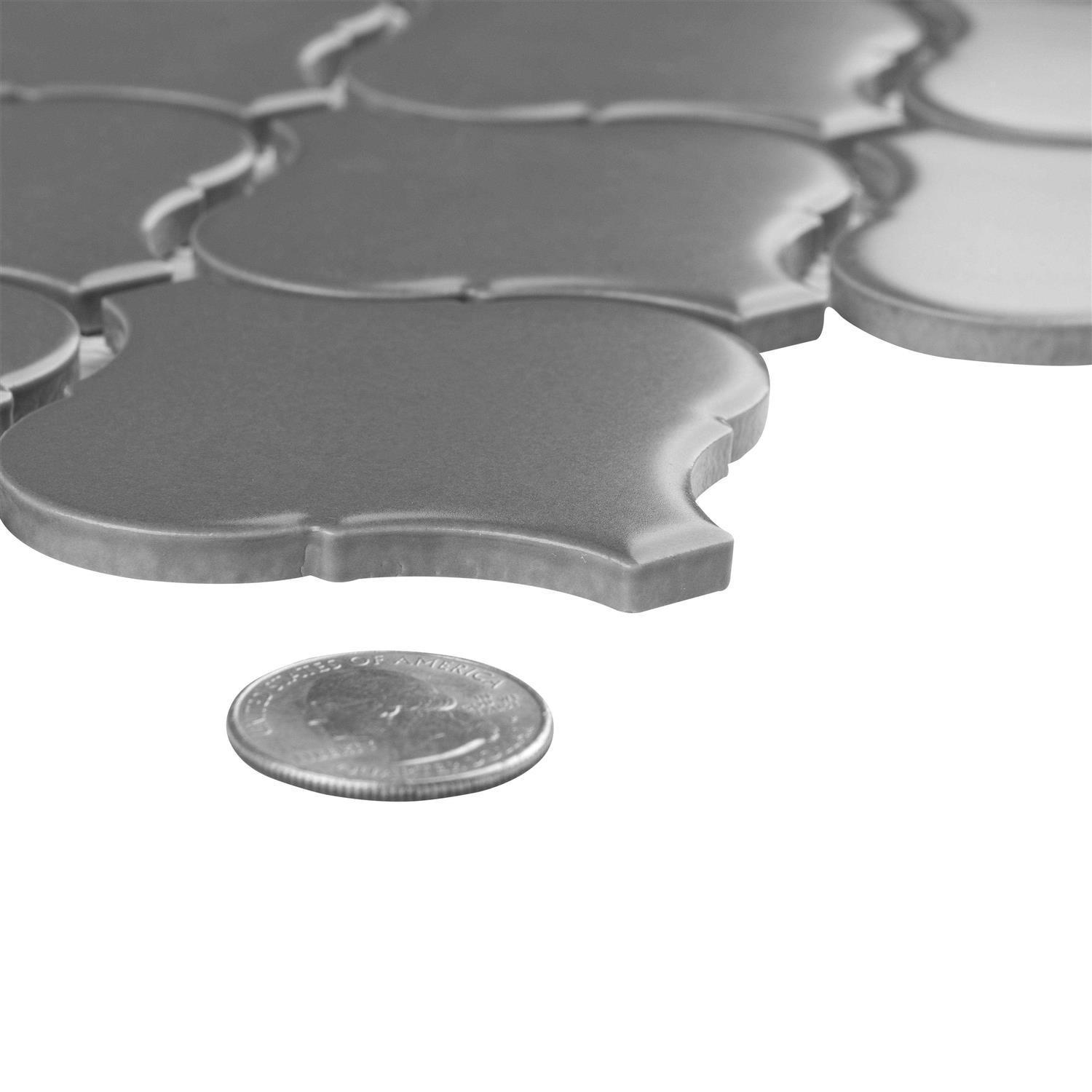 Metro Lantern 3 x 3 Porcelain Arabesque Mosaic Wall & Floor Tile Merola Tile - Cheap Fitting