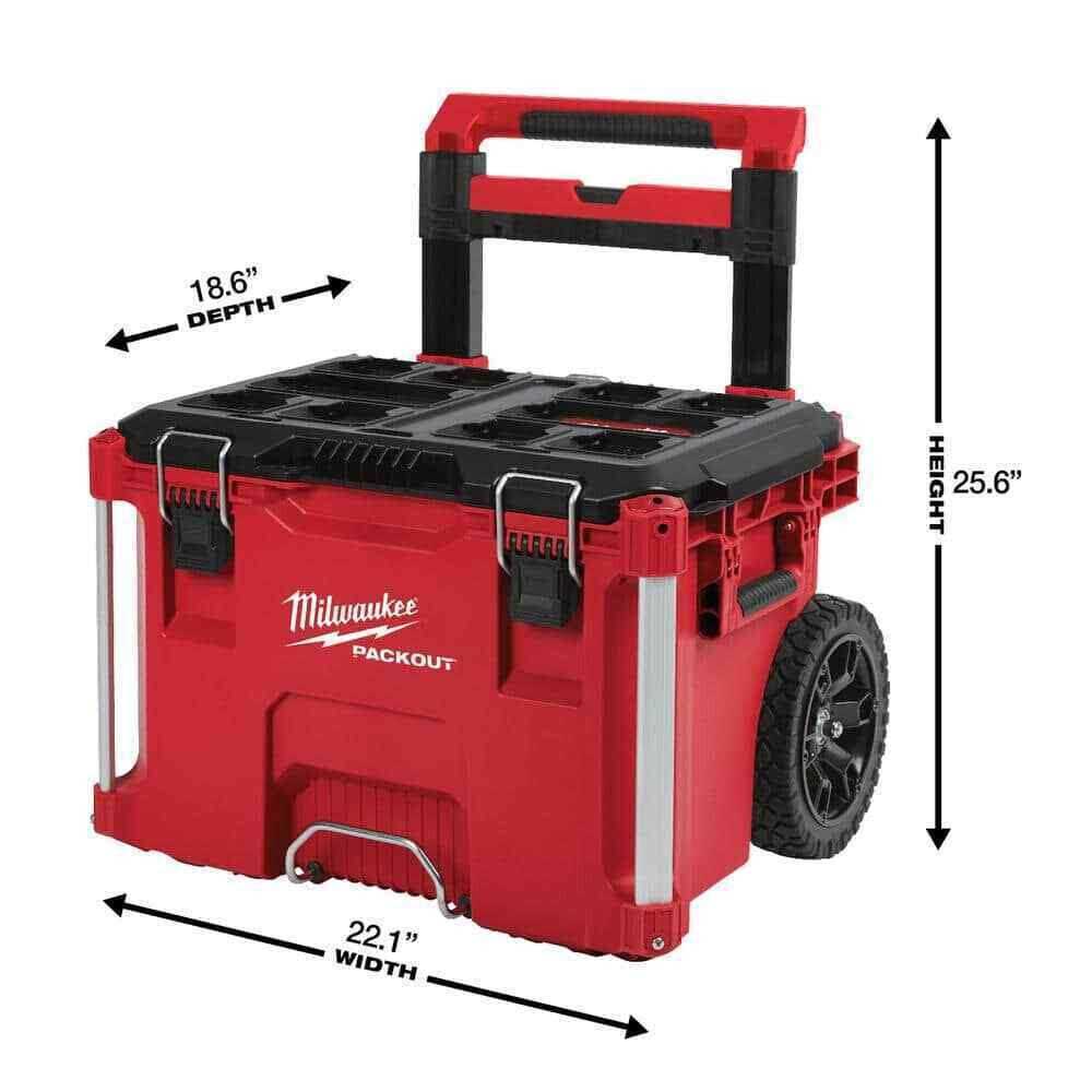 Milwaukee PACKOUT Rolling Tool Box 48-22-8426 - Cheap Fitting