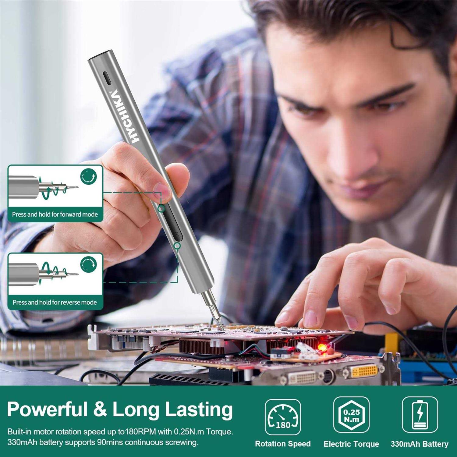 Precision Screwdriver Set Electric 67 in 1 Electric Screwdriver Kit with 52 Magnetic Bits - Cheap Fitting