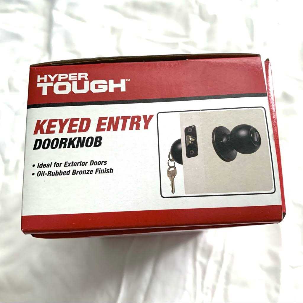 Hyper Tough Keyed Entry Ball Doorknob - Cheap Fitting