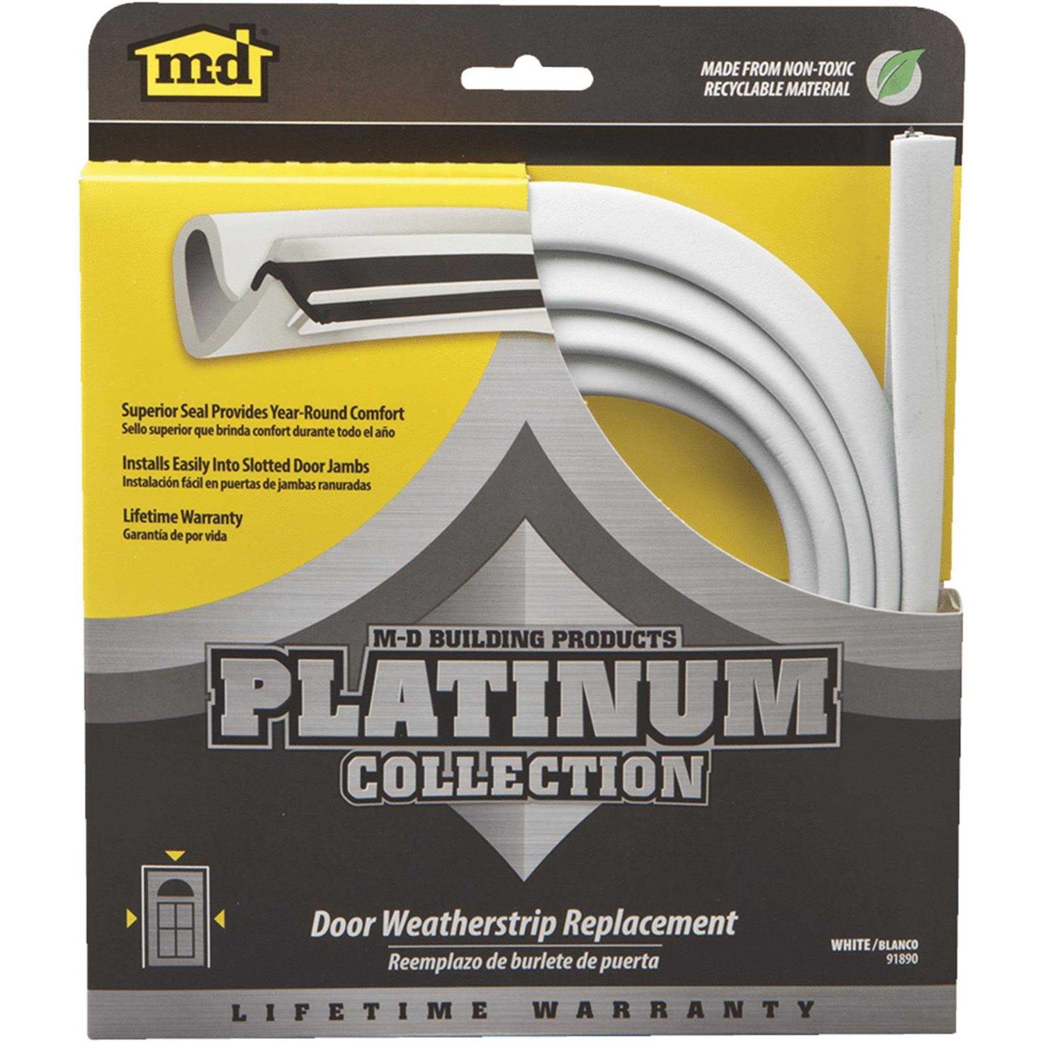 M-D Building Products White Platinum Door Weatherstrip Replacement - Cheap Fitting
