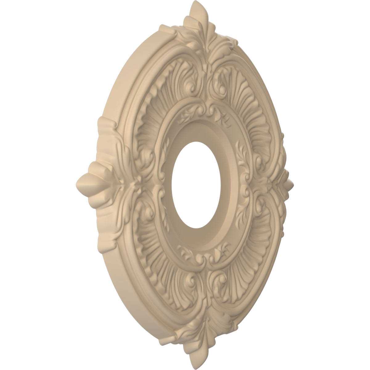 Ekena Millwork 3 1/2ID x 1P Attica Thermoformed PVC Ceiling Medallion - Cheap Fitting