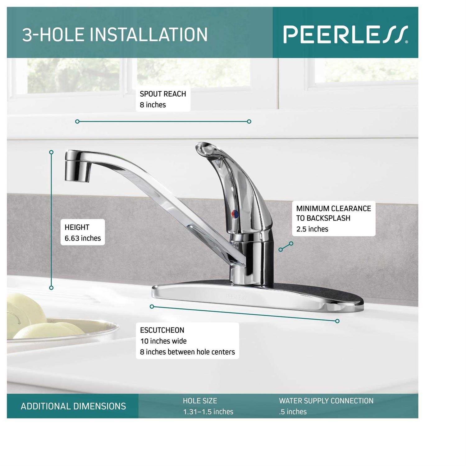 Peerless P110LF Single Handle Kitchen Faucet - Cheap Fitting