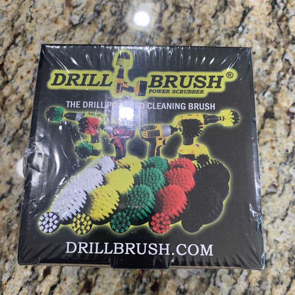 Drillbrush 4 Medium Bristle Metal Handle Drill Brush Set - Cheap Fitting